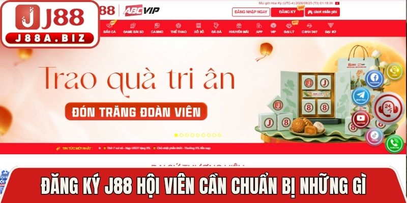 Đăng ký J88 hội viên cần chuẩn bị những gì